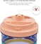 Pet water dispenser station, Automatic pet water dispenser with Transparent water tank, Gravity design, and Anti-slip bottom, Ideal for Cats &amp; Dogs, Easy to assemble, 42 cm (Pink)