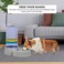 Pet water dispenser station, Automatic pet water dispenser with Transparent water tank, Gravity design, and Anti-slip bottom, Ideal for Cats &amp; Dogs, Easy to assemble, 42 cm (Grey)