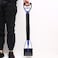 Ergonomic dog poop scooper with Durable ABS Material, Steel springs, Comfortable handle, and Serrated jaw, Easy to clean plastic pet waste pickup tool for Indoor &amp; Outdoor use, 80 cm (Blue)