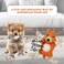 Dog chewing toys for Aggressive chewers, Durable calming odorless chew toys with Dinosaur, Bear, and Rope Toy themes, Ideal for dental health and Interactive play for all dog breeds (4Pcs)