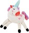 Plush Unicorn horse toy for Teeth cleaning and Stress relief, Durable chew-resistant dog toy with Unicorn horse theme and Polyester materials, Suitable for Aggressive chewers (White)