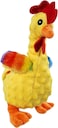 Squeaky Plush chicken chew toy for Teeth cleaning and Stress relief, Durable chew-resistant dog toy with a Chicken theme and Polyester materials, Suitable for Aggressive chewers (Yellow)