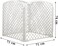 Plastic dog playpen for small to medium-sized dogs, Foldable pet playpen with 4 panels and Secure locking mechanism, Ideal for indoor/outdoor use, Easy to install, 74 cm (White)
