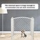 Plastic dog playpen for small to medium-sized dogs, Foldable pet playpen with 4 panels and Secure locking mechanism, Ideal for indoor/outdoor use, Easy to install, 74 cm (White)