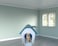 Waterproof plastic dog house with Roof, Durable PP material, Ventilation holes, Lockable door, and Raised floor, Indoor/Outdoor pet shelter for Large dogs, Easy to assemble, 113 cm (Blue)