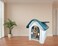 Waterproof plastic dog house with Roof, Durable PP material, Ventilation holes, Lockable door, and Raised floor, Indoor/Outdoor pet shelter for Small to medium dogs, Easy to assemble, 75 cm (Green)