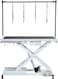 Electric Pet Grooming Table with Foot pedal, Power outlets &amp; USB, Tool Hook and Storage, 191 cm Dog grooming station with Electric motor, Non-slip &amp; Replaceable surface, Height adjustable (White)