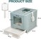 Cat Litter Box with Front Entry &amp; Top Exit, Transparent Door, Sand Filter Pedal, Litter Scoop, and Drawer Type, Foldable Cat Litter house box for Indoor Cats, Easy to Clean 60 cm (Green)