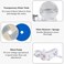 2.5L Cat water fountain with Transparent water tank, Food bowls, Water pump, Filter element, and Adjustable water flows, USB-Powered pet drinking dispenser for indoor cats, 33 cm (White)
