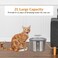 Stainless steel cat water fountain, Pet water dispenser with Water level window, Faucet kit, Filtration system, and Ultra-quiet water pump, Cat water feeder for indoor cats, Easy to clean (2L)