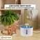 1.6L Automatic pet water fountain for cats and small dogs, USB-Powered Cat water fountain with Water level window, Filtration system, and Ultra quiet water fountain, Easy to clean, 16 cm (Blue)