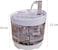 2L Automatic pet water fountain with adjustable water flows, Transparent water tank, Filtration system, and Ultra-quiet water pump, USB-Powered Dog water fountain, BPA Free Material (White)