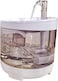 2L Automatic pet water fountain with adjustable water flows, Transparent water tank, Filtration system, and Ultra-quiet water pump, USB-Powered Dog water fountain, BPA Free Material (White)