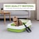 Semi-enclosed Cat litter box for Large-sized cats, Odor control plastic cat toilet with Litter scoop, Grid design, Lightweight, and Raised fence, Detachable for easy cleaning, 59 cm (Green)