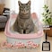 Anti-splash cat litter box with Enclosed design, Easy to clean, Durable plastic material and Removable, 56 cm Cat Litter Pan with Scoop, Portable, Large size, High fence, and All size cats (Pink)