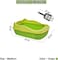 Anti-splash cat litter box with Enclosed design, Easy to clean, Durable plastic material and Removable, 47 cm Cat Litter Pan with Scoop, Portable, High fence, and Small to Medium size cats (Green)