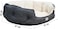 Large cushion, Dog bed with Anti-slip, Plush fabric, High sides and Thick padded, Large dog sofa with Washable, Tear Resistant sofa, Polyester, Light weight and Durable, 95 cm Pet Bed (Dark Grey)