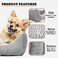 Pet bed for Small to Medium cat &amp; dogs, All-season Warm dog bed with Raised Edges, Fleece fabric, and Breathable, 60cm Dog cushion for Indoor use, Orthopedic pet bed with Washable and Non-slip, (Grey)