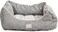 Pet bed for Small to Medium cat &amp; dogs, All-season Warm dog bed with Raised Edges, Fleece fabric, and Breathable, 60cm Dog cushion for Indoor use, Orthopedic pet bed with Washable and Non-slip, (Grey)