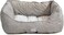 Pet bed for Small to Medium cat &amp; dogs, All-season Warm dog bed with Raised Edges, Fleece fabric, and Breathable, 60cm Dog cushion for Indoor use, Orthopedic pet bed with Washable &amp; Non-slip, (Beige)