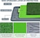 Dog potty training kit for Indoor/Outdoor, Reusable dog potty mat with Artificial grass mat, Durable ABS material, Lawn leakage holes, and Urinary tray, Ideal for Medium to Large dogs, 68 cm (Grey)