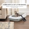 Semi-enclosed cat litter box with Litter scoop, High sides, Grid design, and detachable design, Durable lightweight cat toilet, Suitable for Indoor/Outdoor use, Easy to clean, 59 cm (Grey)