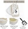 Large Cat Litter Pan for all size cats, Durable plastic and Removable design, 56cm Cat litter box with Scoop, Enclosed design, High fence and Anti-splash, Pet waste box with Easy to clean (Beige)