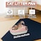 Cat Litter Pan for Small cats, Durable plastic and Removable design, 38 cm Cat litter box with Scoop, Enclosed design, High fence and Anti-splash, Pet waste box with Easy to clean (Pink)