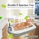 Open top cat litter box with Large size, Durable plastic, Scoop, Removable and Easy to clean, 59 cm Pet Litter tray with High Fence, Splash guard, Enclosed, Portable &amp; Ideal for All size cats, (Grey)