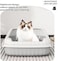 Cat litter box for Medium cats, Semi-enclosed cat toilet with Litter scoop, High sides, Splash-proof, Sand filter pedal, and Detachable design, Ideal for Indoor &amp; Outdoor use, 48 cm (Green)