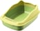 Cat toilet for Large-sized cats, Splash-proof cat litter box with Raised sides, Litter scoop, Sand filter pedal, and Detachable design, Suitable for Indoor/Outdoor use, Easy to clean, 56 cm (Green)