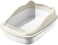 Cat toilet for Large-sized cats, Splash-proof cat litter box with Raised sides, Litter scoop, Sand filter pedal, and Detachable design, Suitable for Indoor/Outdoor use, Easy to clean, 56 cm (White)