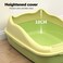 Cat toilet for Small-sized cats, Splash-proof cat litter box with Raised sides, Litter scoop, Sand filter pedal, and Detachable design, Suitable for Indoor/Outdoor use, Easy to clean, 36.9 cm (Green)