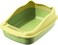 Cat toilet for Small-sized cats, Splash-proof cat litter box with Raised sides, Litter scoop, Sand filter pedal, and Detachable design, Suitable for Indoor/Outdoor use, Easy to clean, 36.9 cm (Green)