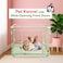Portable Cat Cage with Secure Lock, Wheels, and Heavy-Duty Metal Wire, 71 cm Pet Cage with Wide Front Door, Easy Assemble &amp; Easy to Clean, Indoor-Outdoor Cage (Green)