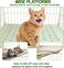 Double-layer Cat Playpen with Large Platforms, Wheels, Multiple Entry Doors and Secure Lock, 102 cm Durable Metal Construction, Indoor-Outdoor Pet Crate, Quick Assembly &amp; Easy Cleaning (Green)
