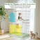 Double-layer Cat Playpen with Large Platforms, Wheels, Multiple Entry Doors and Secure Lock, 102 cm Durable Metal Construction, Indoor-Outdoor Pet Crate, Quick Assembly &amp; Easy Cleaning (Green)