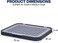 Flat dog training tray with Detachable grid pads holder, Handle design, and Non-slip base, Dog toilet for Small to medium dogs, Can be used both Indoor/Outdoor, 50 cm (Navy-Blue)