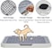 Flat dog training tray with Detachable grid pads holder, Handle design, and Non-slip base, Dog toilet for Small to medium dogs, Can be used both Indoor/Outdoor, 50 cm (White)