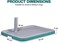 Dog toilet for small to medium dogs, Detachable plastic dog potty trainer with Pee guide post, Grid design, and Portable design, Ideal for Indoor/Outdoor use, 51 cm (Green)