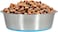 Stainless steel dog bowl with Anti-slip Rubber ring and Smooth edges, Durable pet food &amp; water bowl for Medium to Large dogs, Ideal for many types of food, Easy to clean, 26 cm (BLUE)