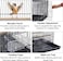 Breeding bird cage for Small-sized birds, Sturdy metal bird cage with Divider, Wooden perch, Feeding cups, and Removable tray, Ideal for Indoor/Outdoor use, 76 cm (Black)