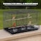 Breeding bird cage for Small-sized birds, Sturdy metal bird cage with Divider, Wooden perch, Feeding cups, and Removable tray, Ideal for Indoor/Outdoor use, 76 cm (Black)