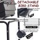 Tall bird cage for Small to Medium Birds, 165 cm Metal Cage with House-Shape Design, Swing and Perches, Parrot cage with Tray, Shelf, Food Cups, and Tray, Stand Cage for Indoor-Outdoor use (Black)