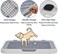 Dog toilet with Detachable grid pads holder, Handle design, and Non-slip base, Reusable pet training tray for Small to medium dogs, Ideal for Indoor/Outdoor use, 50 cm (White)