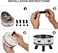 Raised cat bowl with Detachable design, Durable PP material, and Non-slip base, Stainless steel pet feeding bowl for Indoor cats &amp; small dogs, Easy to clean, 14 cm (BLACK)