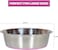 Dog feeding bowl with Non-slip Rubber ring and Smooth rounded edges, Heavy-duty stainless steel dog bowls for Medium to Large breeds, Dishwasher safe, Easy to clean 26 cm (PINK)