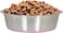 Dog feeding bowl with Non-slip Rubber ring and Smooth rounded edges, Heavy-duty stainless steel dog bowls for Medium to Large breeds, Dishwasher safe, Easy to clean 26 cm (PINK)