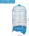 73 cm Durable Bird Cage with Round Dome Roof, Portable Design with Swing, Feeding Bowls, Plastic Perches, &amp; Easy to Assemble, Removable Base for Cleaning, Ideal for Budgies (BLUE)