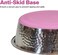 Stainless steel dog bowl for Medium to Large dogs, Heavy-duty feeding dish with Anti-slip Rubber base and Smooth edges, Suitable for many types of food, Easy to clean, 26 cm (PINK)
